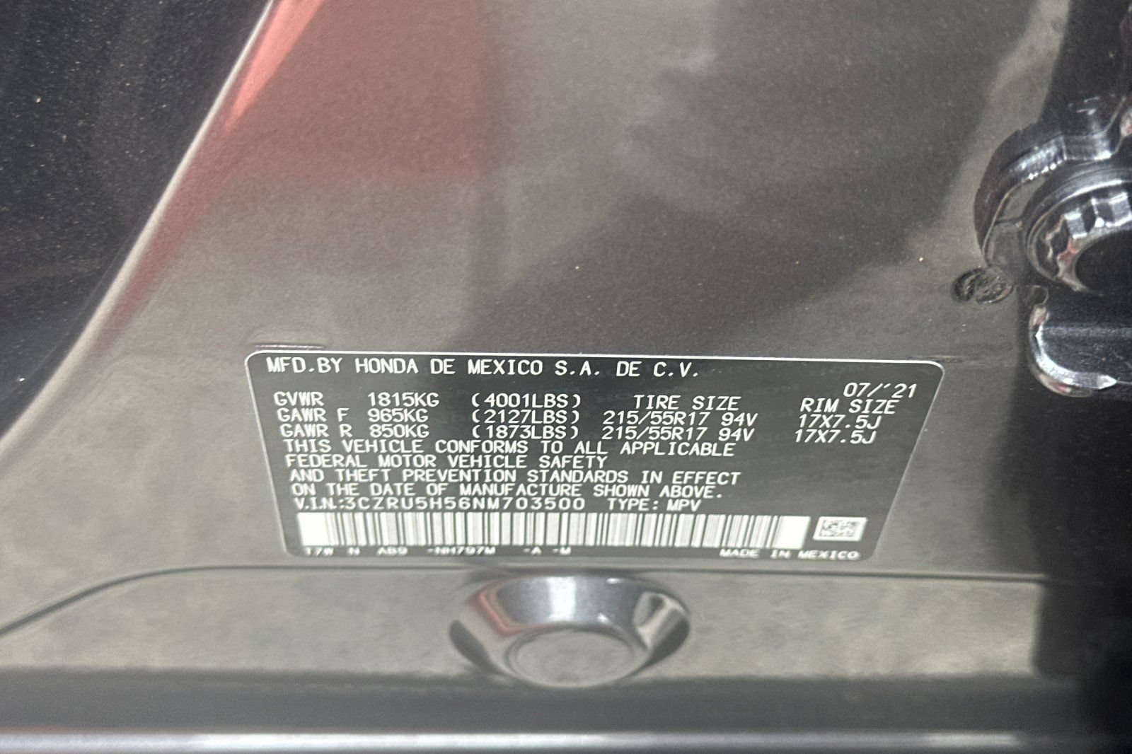 Used 2022 Honda HR-V EX image 29