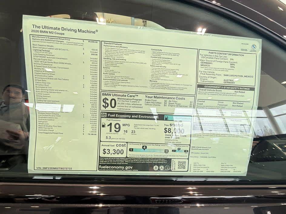 New 2026 BMW M2 w/ Lighting Package RWD image 24