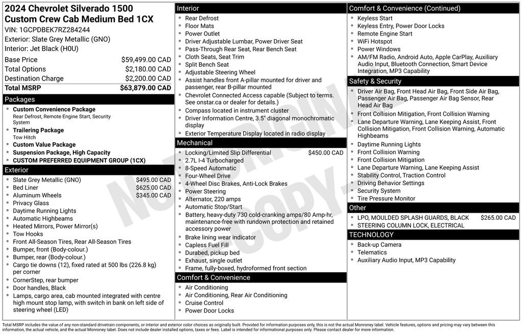 Used 2024 Chevrolet Silverado 1500 Custom AWD/4WD image 16