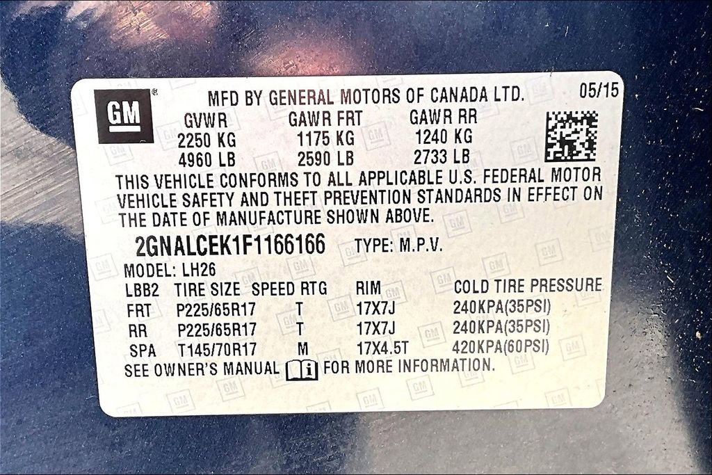 Used 2015 Chevrolet Equinox LT w/ Power Convenience Package image 35