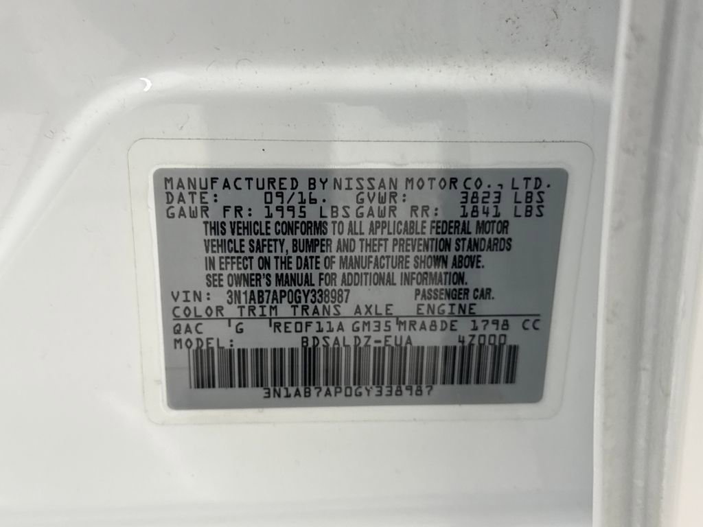 Used 2016 Nissan Sentra SV w/ All Weather Package image 25