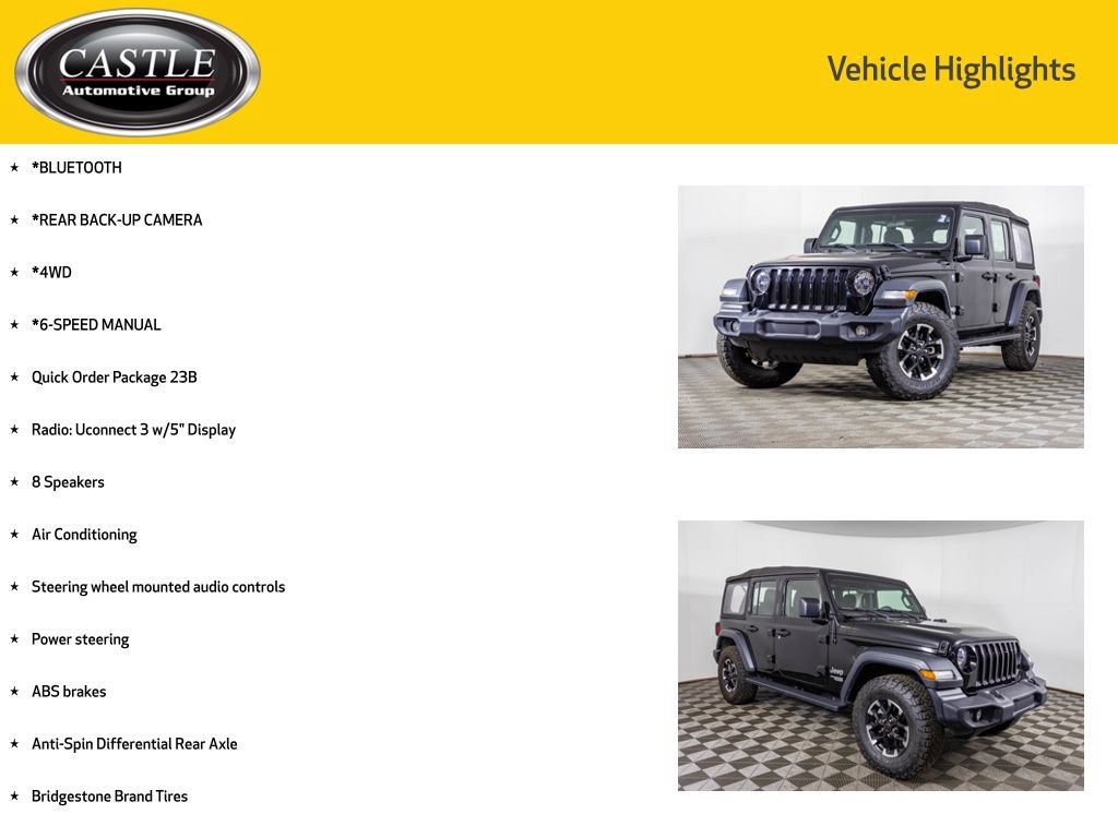 Used 2018 Jeep Wrangler Unlimited Sport AWD/4WD image 3