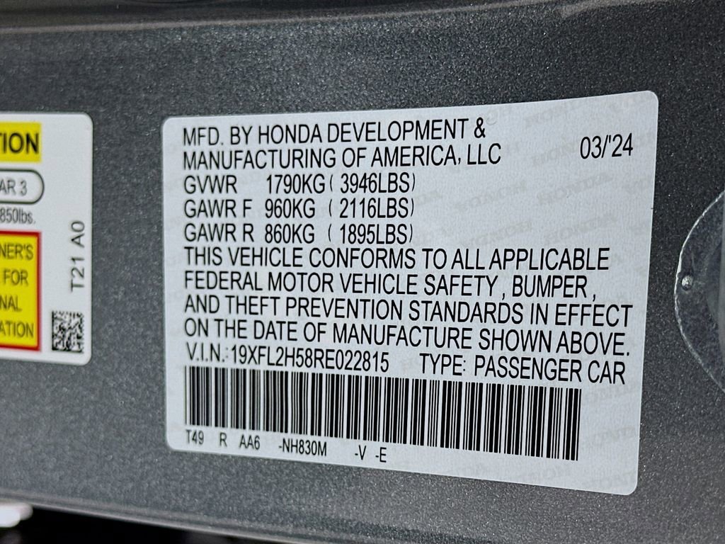 Certified 2024 Honda Civic LX image 29