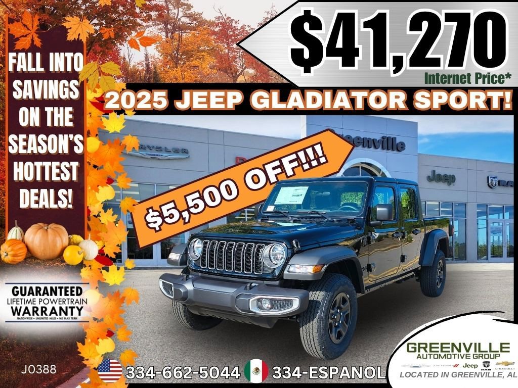 New 2025 Jeep Gladiator Sport