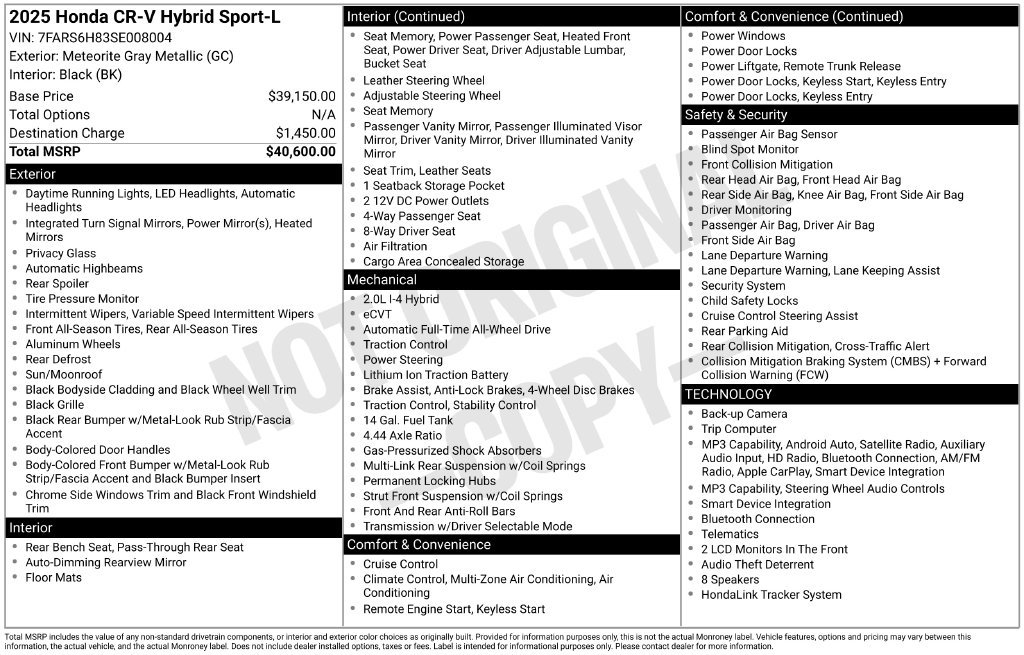 Used 2025 Honda CR-V Sport-L image 38