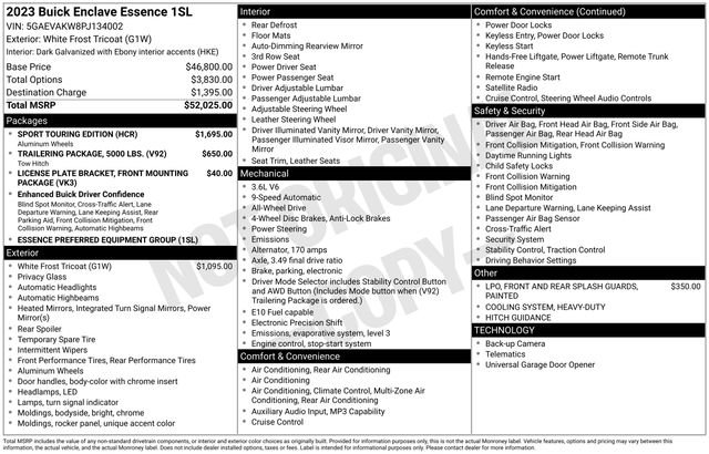 Used 2023 Buick Enclave Essence w/ Sport Touring Edition image 4