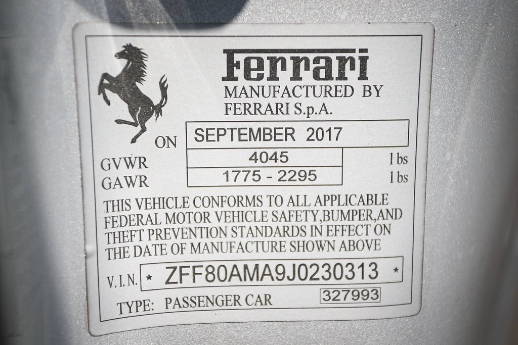 Certified 2018 Ferrari 488 Spider RWD image 49