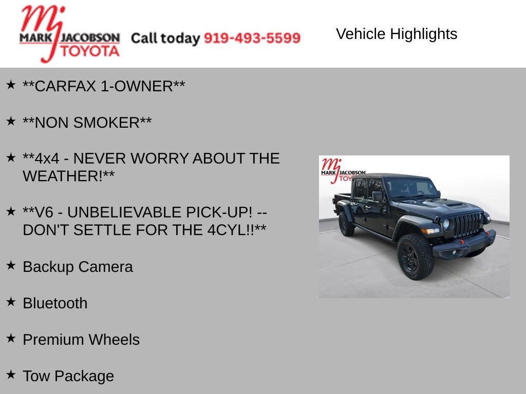 Used 2022 Jeep Gladiator Mojave w/ Cold Weather Group image 7