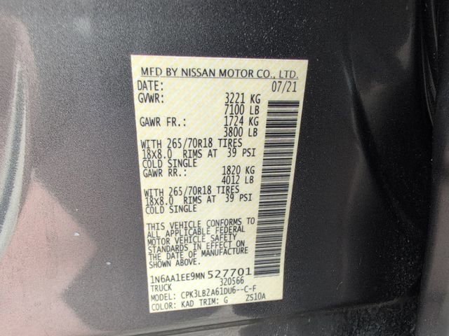 Used 2021 Nissan Titan SV w/ Accessory Utility Package RWD image 29