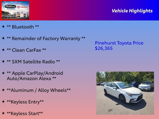 Used 2024 Toyota Corolla SE w/ Convenience Package FWD image 16