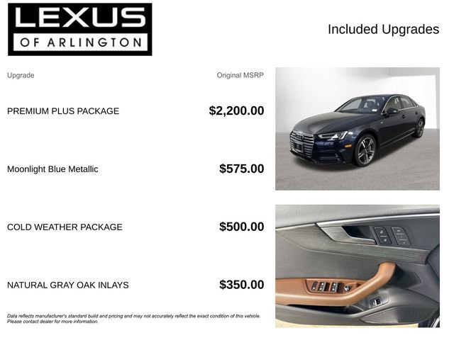 Used 2018 Audi A4 2.0T Premium Plus w/ Premium Plus Package image 4