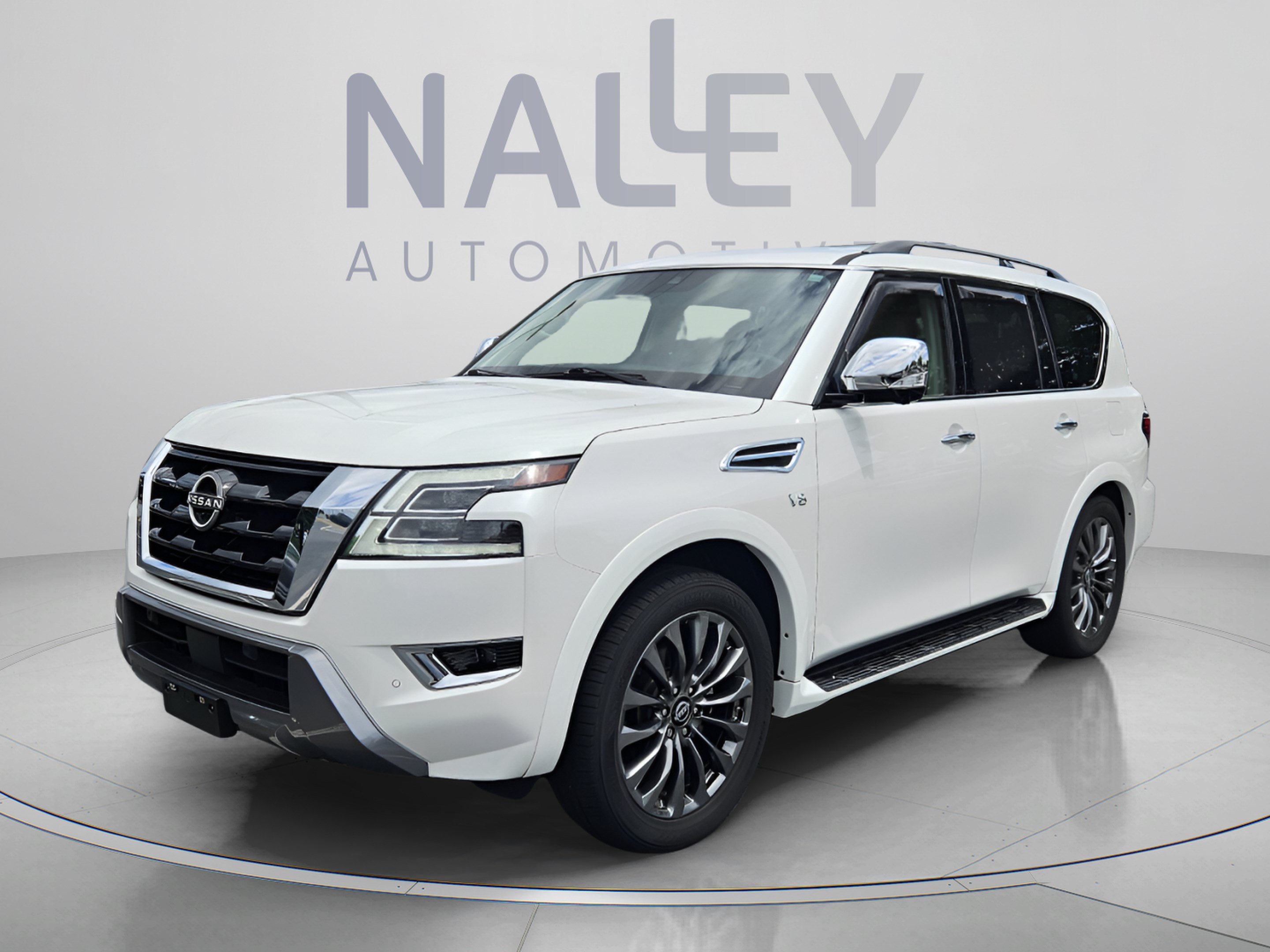 Used 2021 Nissan Armada Platinum w/ Captain's Chairs Package RWD image 1