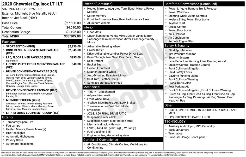 Used 2020 Chevrolet Equinox LT w/ Sport Edition image 21