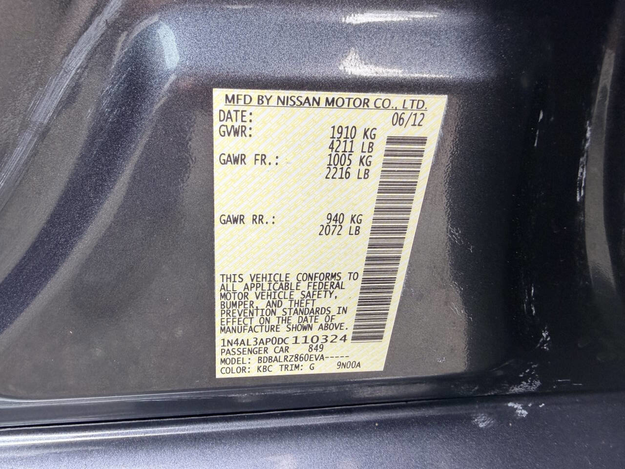 Used 2013 Nissan Altima 2.5 S FWD image 3