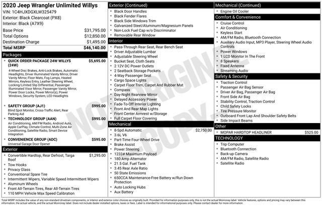 Used 2020 Jeep Wrangler Unlimited Sport image 36