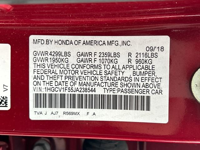 Used 2018 Honda Accord EX-L image 19