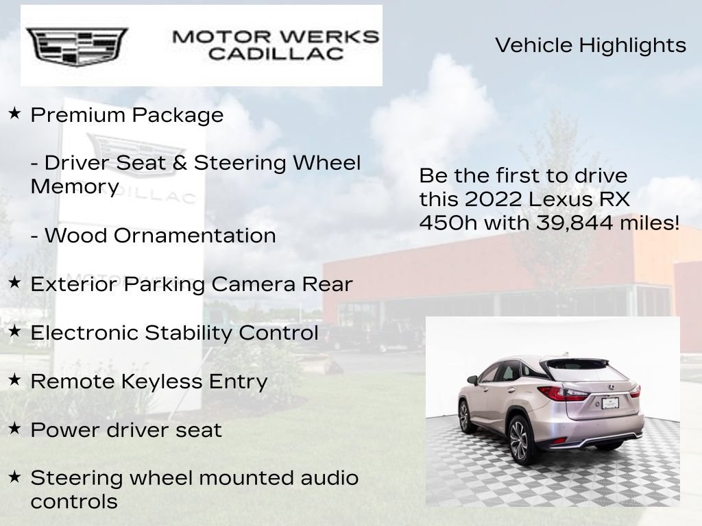 Used 2022 Lexus RX 450h AWD w/ Premium Package image 12