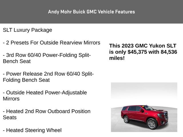 Used 2023 GMC Yukon SLT w/ SLT Premium Package AWD/4WD image 20