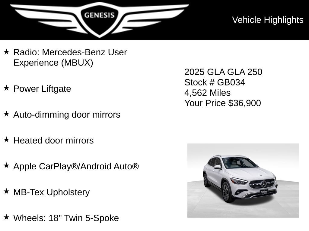 Used 2025 Mercedes-Benz GLA 250 4MATIC image 5