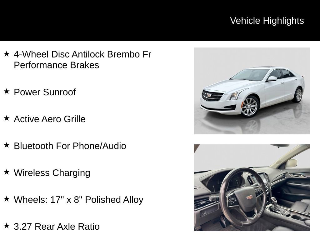 Used 2018 Cadillac ATS 2.0T AWD Sedan w/ Sky and Shine Package image 21