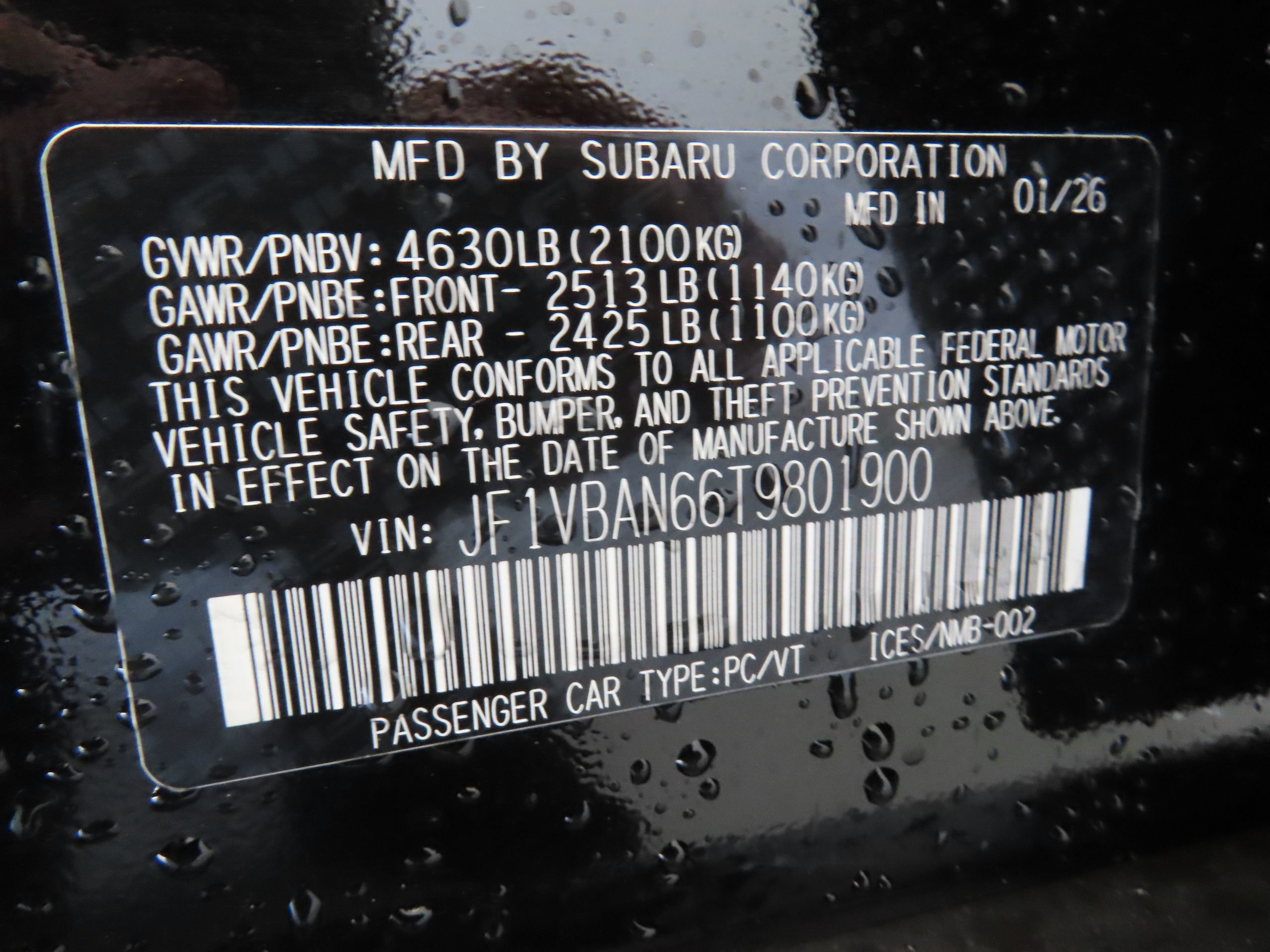 New 2026 Subaru WRX Limited image 30