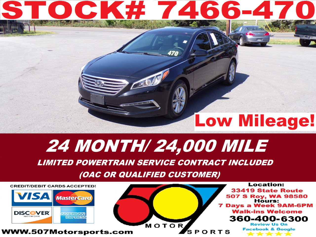 Used 2015 Hyundai Sonata SE
