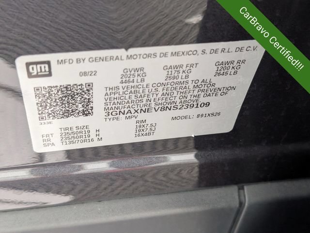 Certified 2022 Chevrolet Equinox Premier FWD image 40