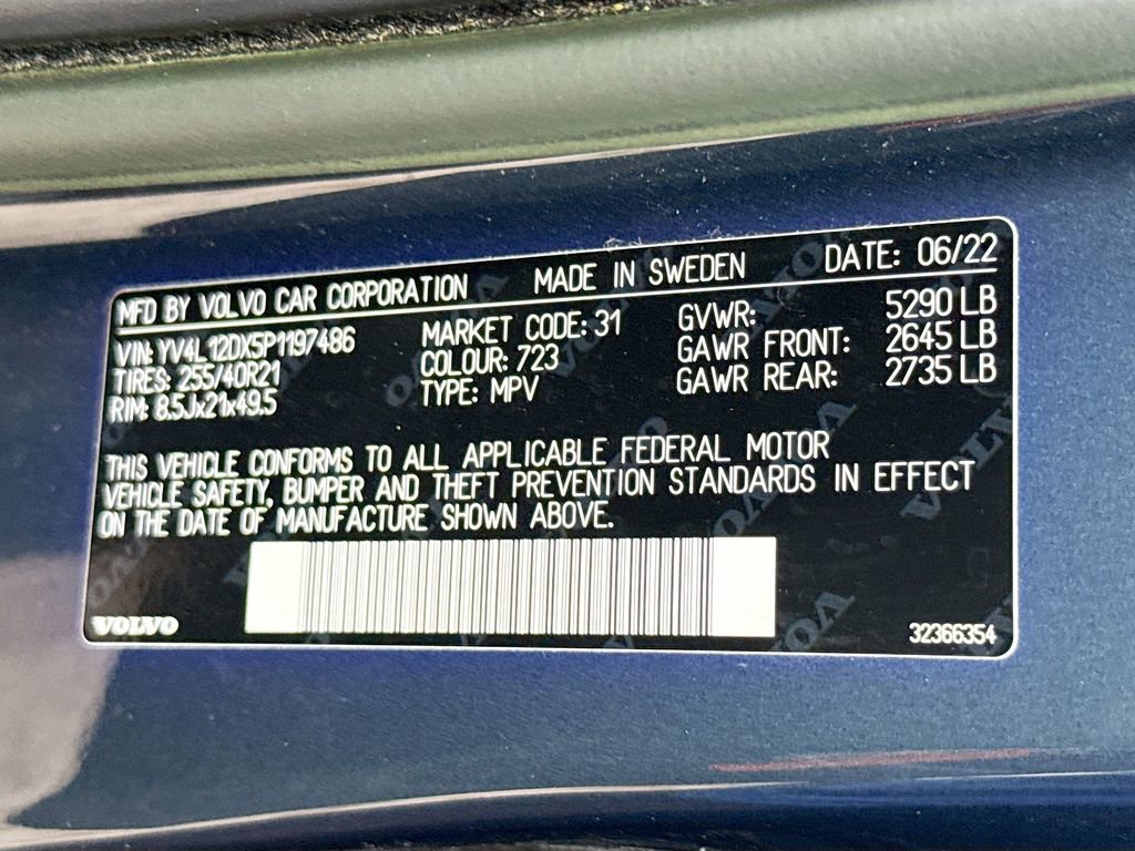 Used 2023 Volvo XC60 B5 Ultimate w/ Protection Package Premier image 36