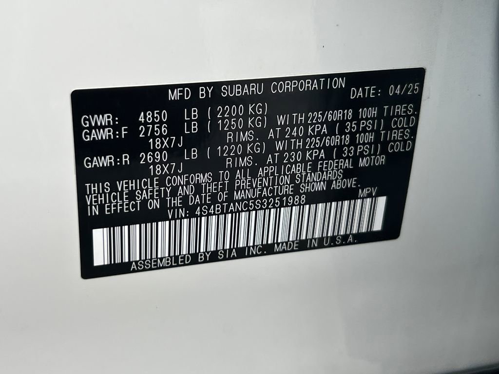 Certified 2025 Subaru Outback Limited image 31