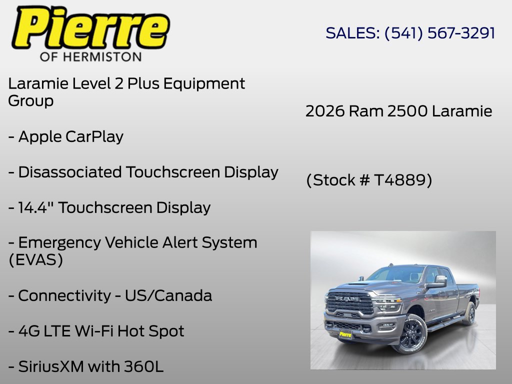 New 2026 RAM 2500 Laramie AWD/4WD image 36