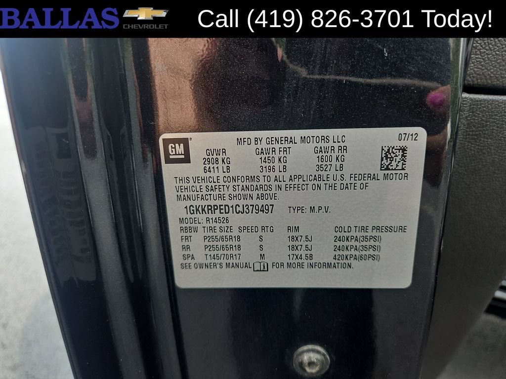 Certified 2012 GMC Acadia SLE FWD image 28