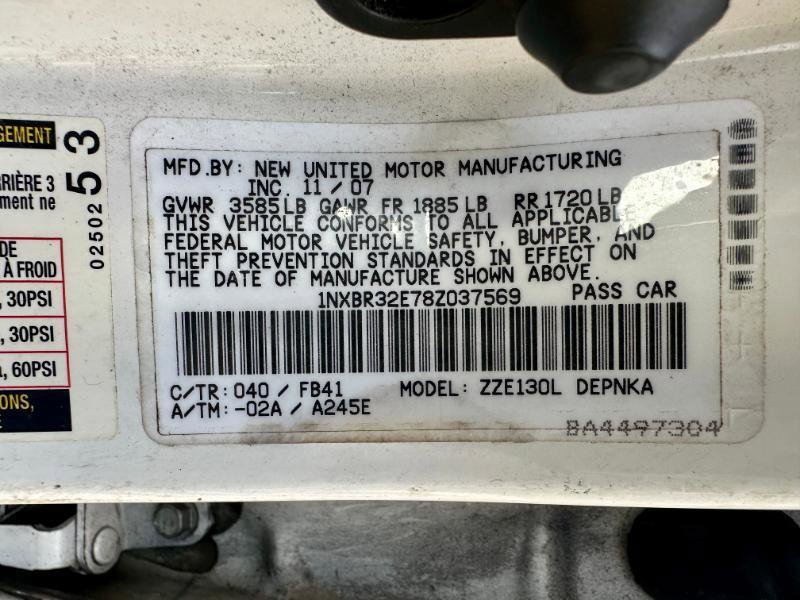 Used 2008 Toyota Corolla S image 11