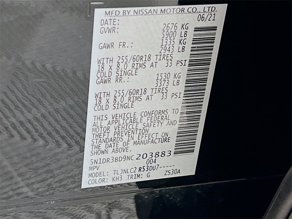 Used 2022 Nissan Pathfinder SV w/ SV Premium Package image 32