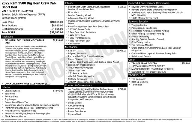 Used 2022 RAM 1500 Big Horn AWD/4WD video 3
