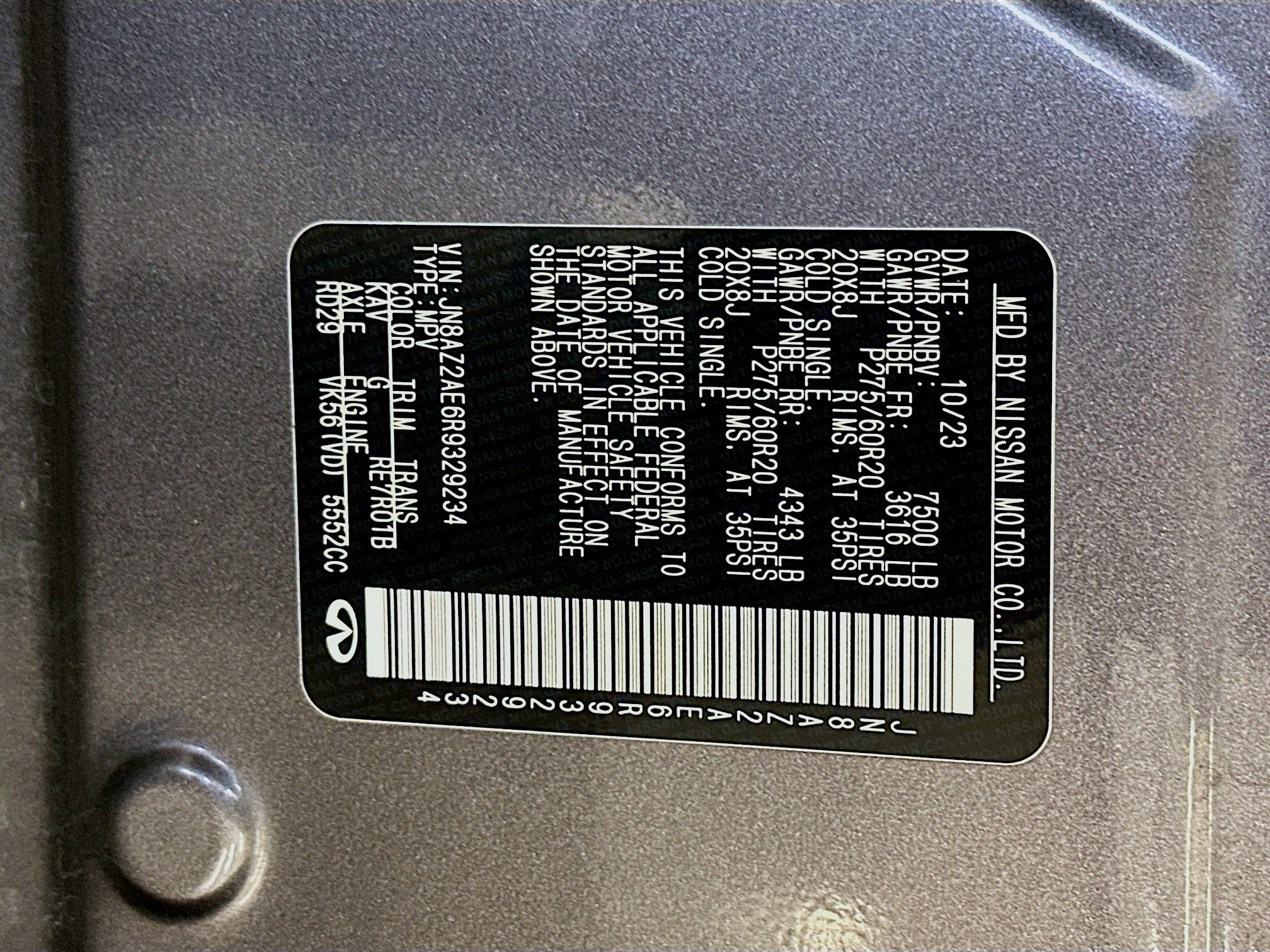 Used 2024 INFINITI QX80 Luxe image 12