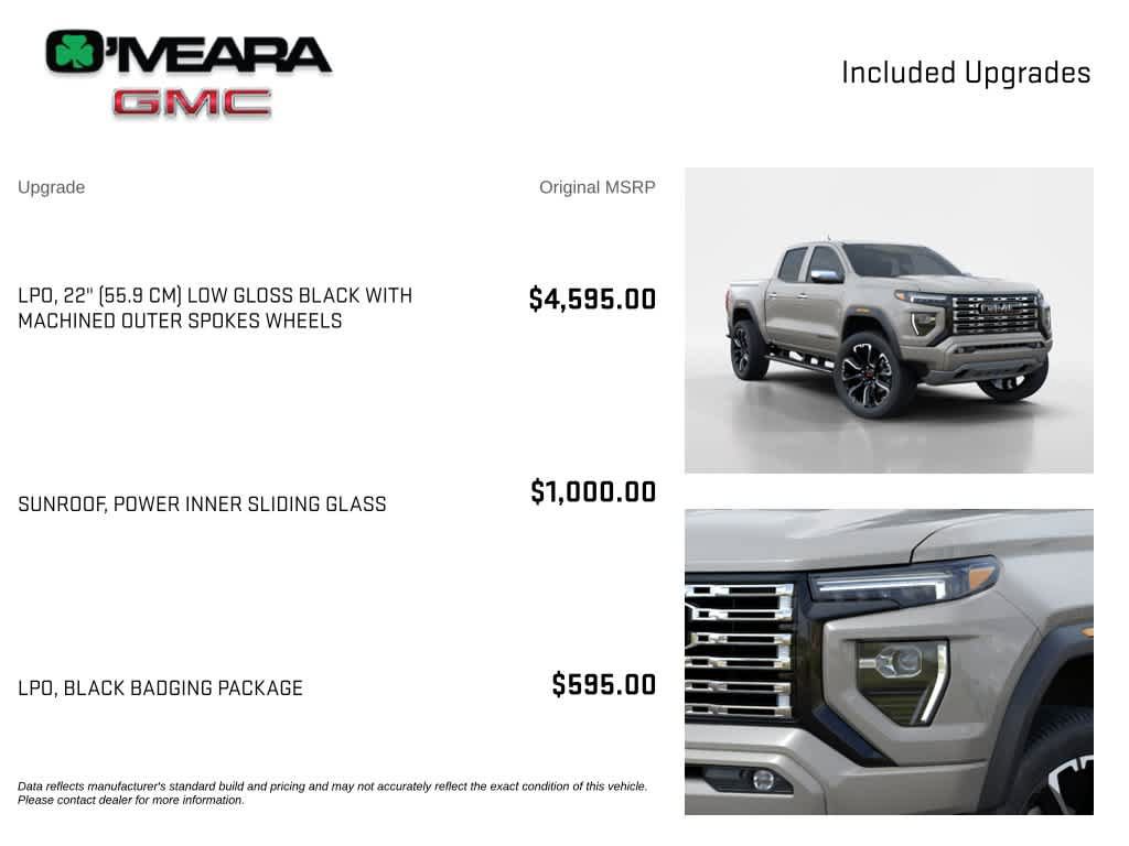 New 2026 GMC Canyon Denali w/ LPO, Black Badging Package AWD/4WD image 4