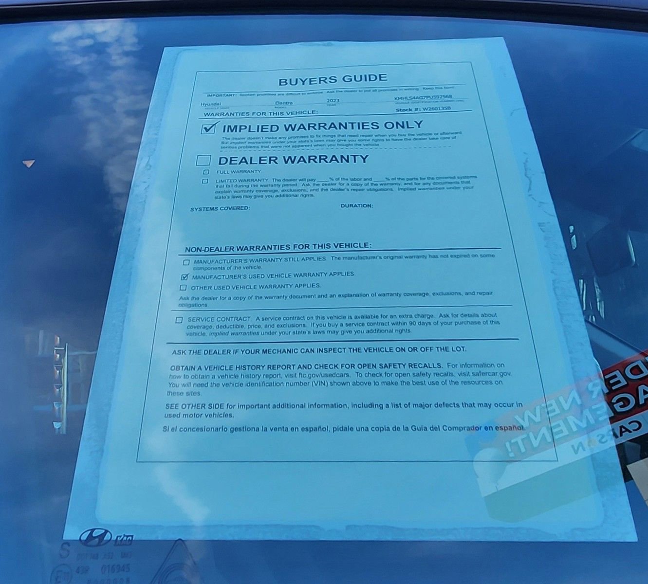 Certified 2023 Hyundai Elantra SEL w/ Convenience Package image 30