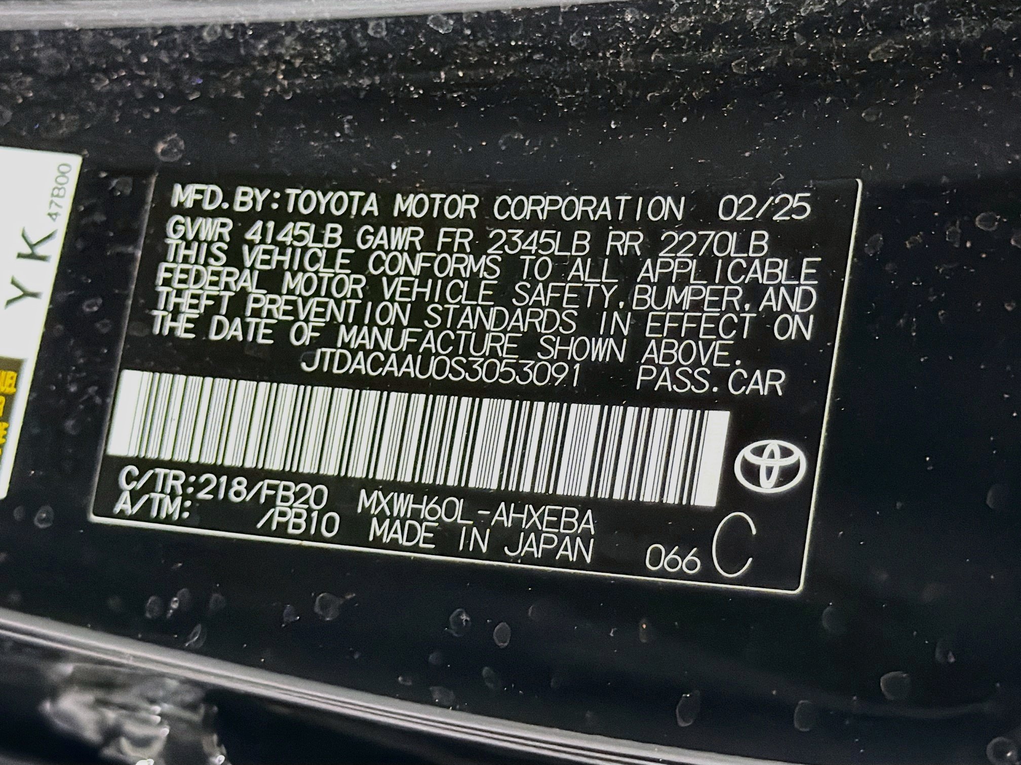 Used 2025 Toyota Prius LE FWD image 12