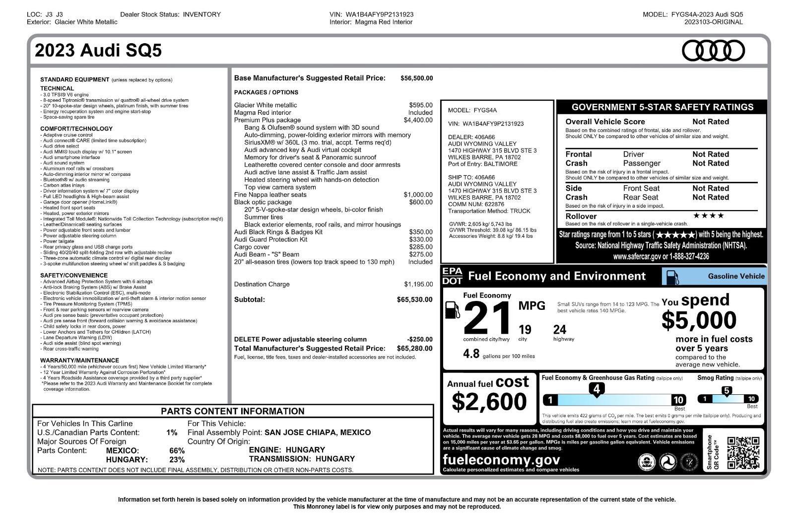 Used 2023 Audi SQ5 Premium Plus w/ Premium Plus Package image 11