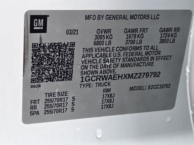 Used 2021 Chevrolet Silverado 1500 W/T w/ WT Fleet Convenience Package RWD image 35