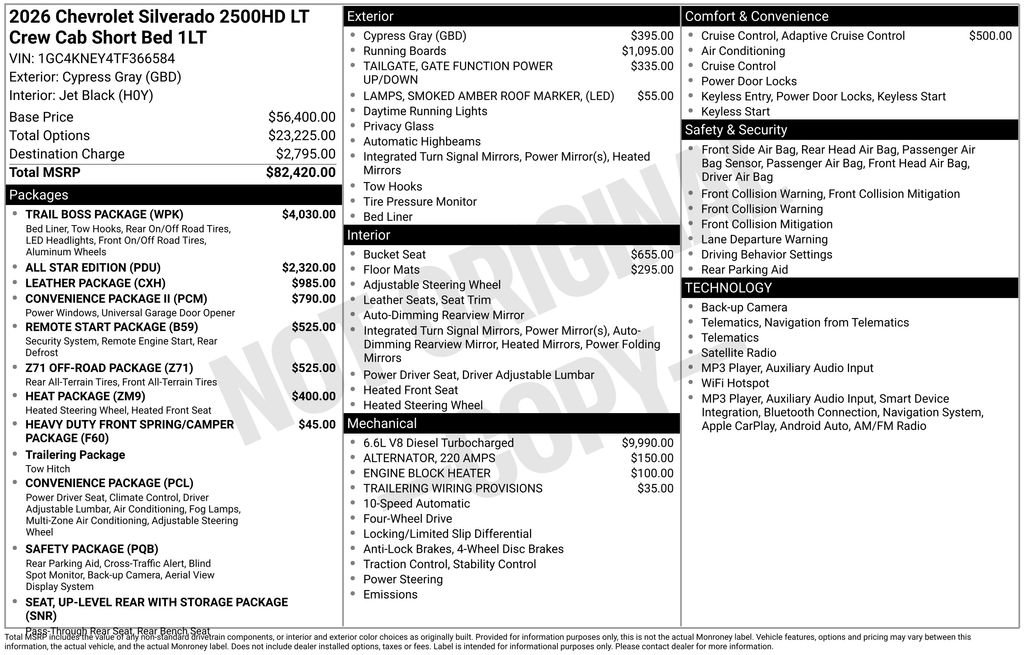 New 2026 Chevrolet Silverado 2500 LT w/ Trail Boss Package AWD/4WD image 4