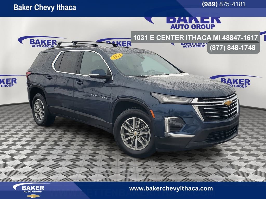 Used 2022 Chevrolet Traverse LT w/ LPO, Floor Liner Package image 1