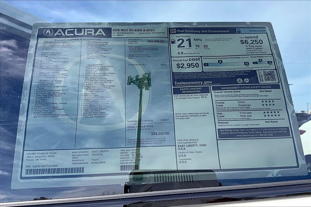 New 2026 Acura MDX A-Spec image 43