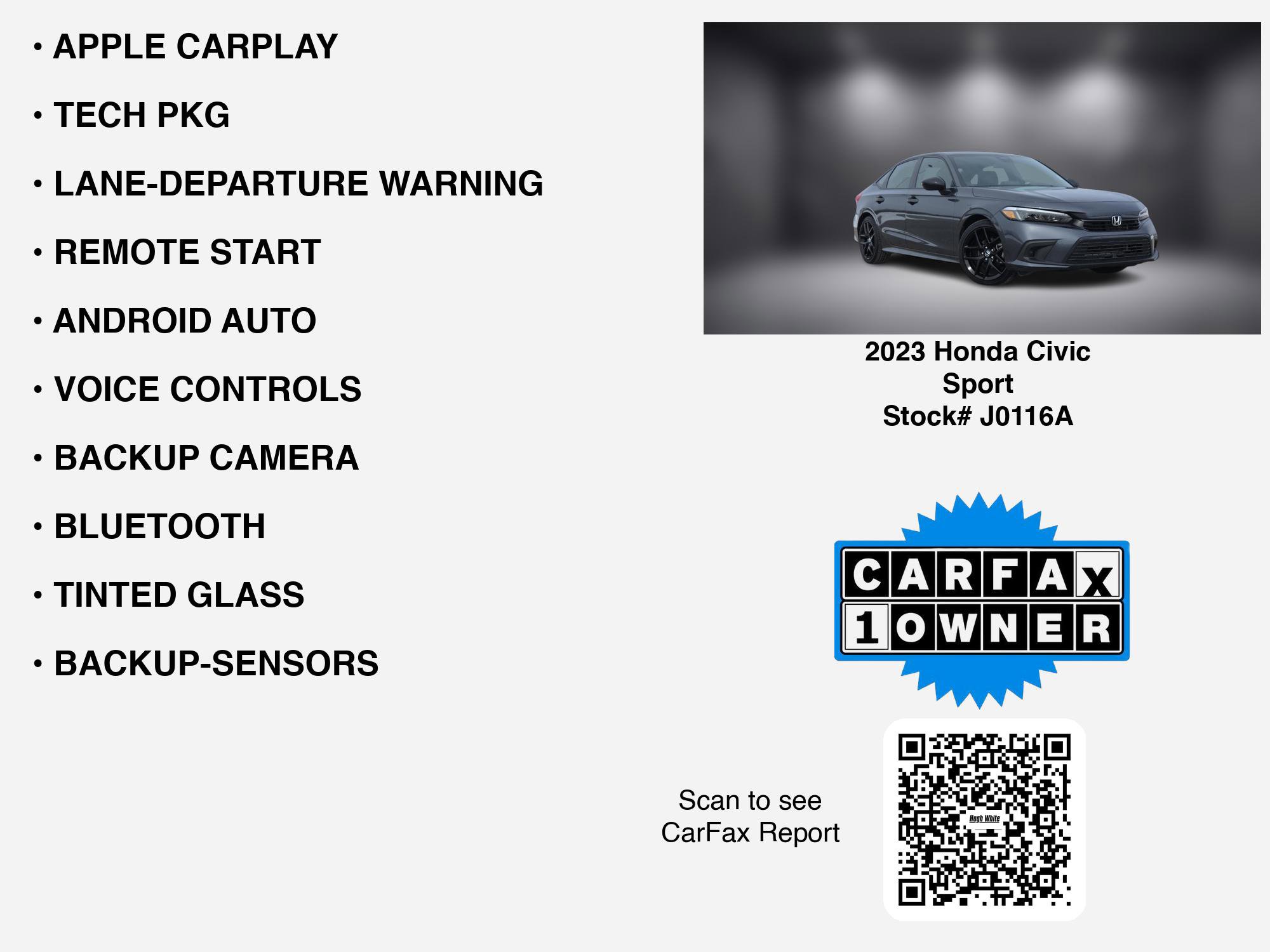 Used 2023 Honda Civic Sport image 7