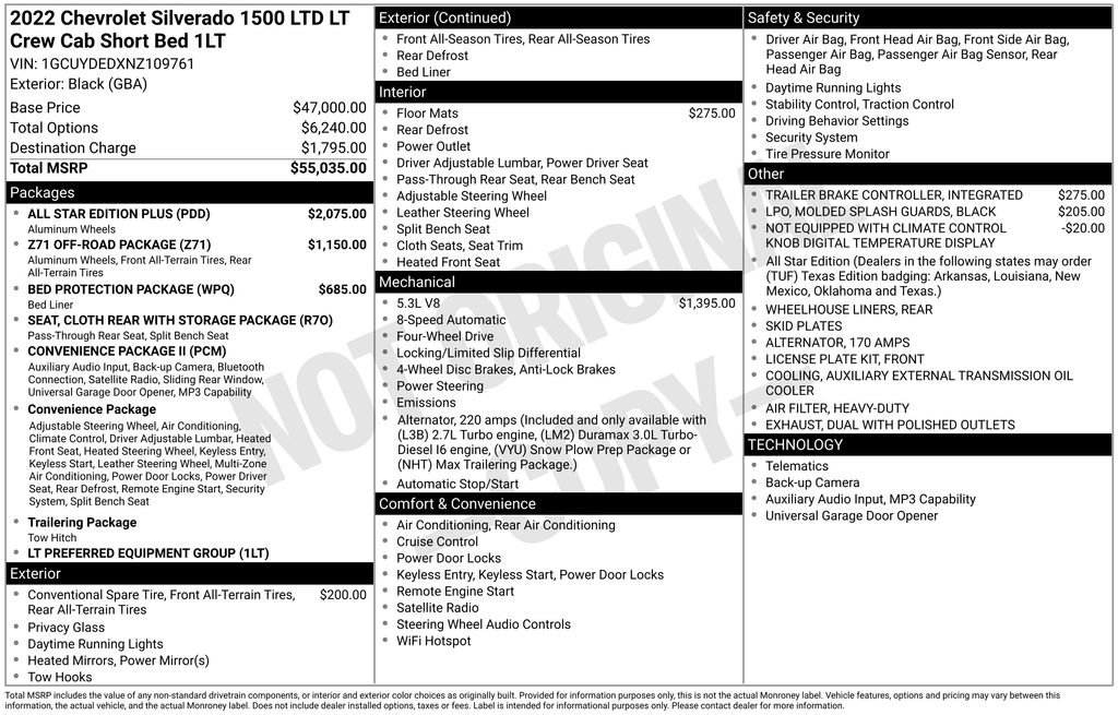 Used 2022 Chevrolet Silverado 1500 LT w/ All Star Edition Plus AWD/4WD image 50