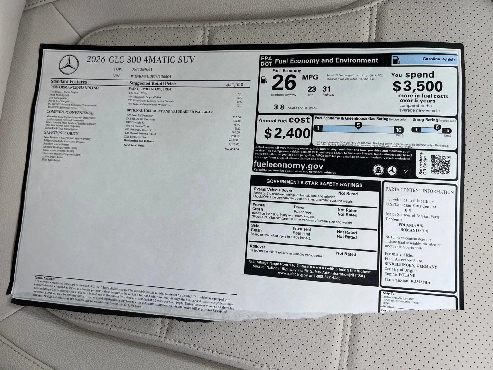 New 2026 Mercedes-Benz GLC 300 4MATIC image 19