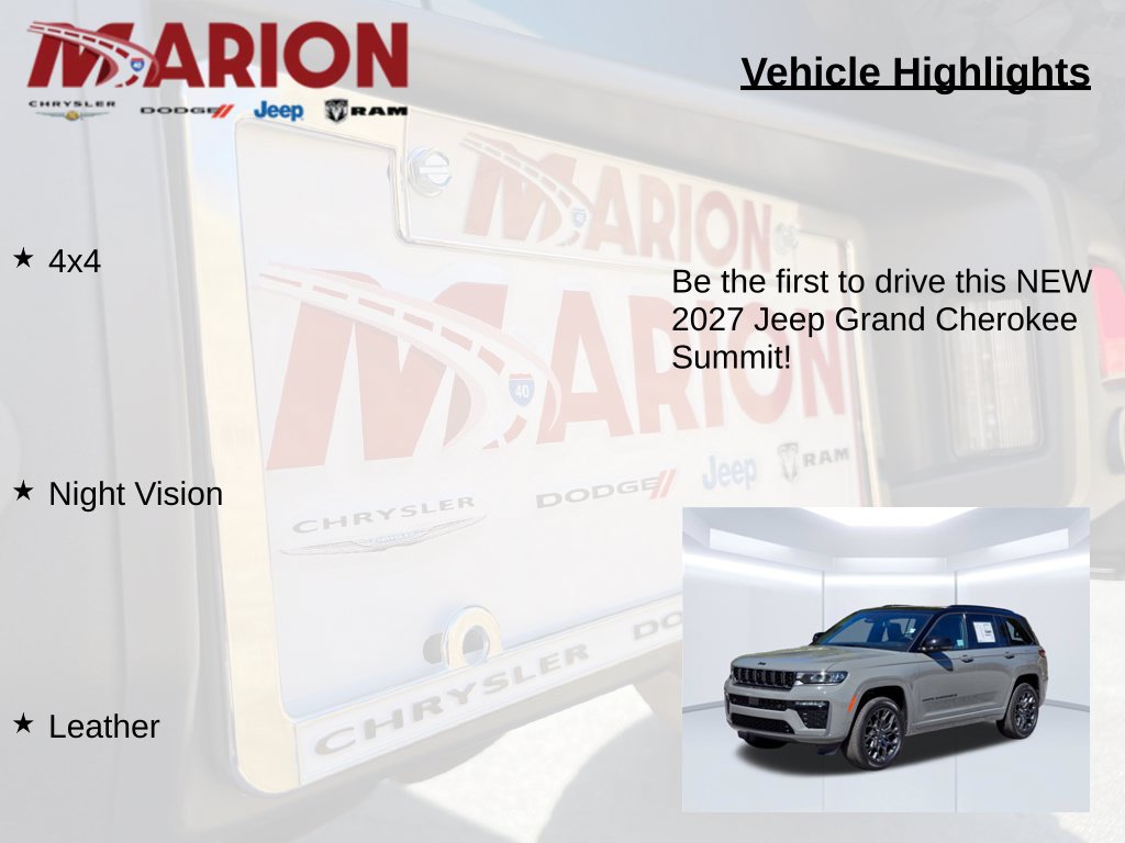 New 2027 Jeep Grand Cherokee Summit AWD/4WD image 5