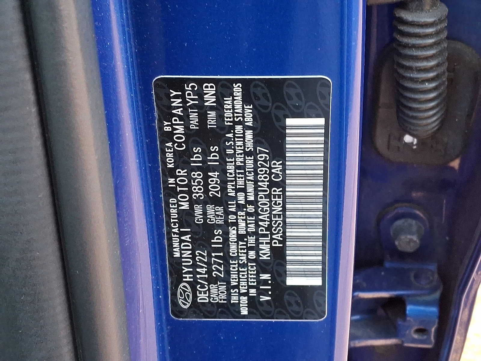 Certified 2023 Hyundai Elantra Limited w/ Preferred Accessory Package image 29