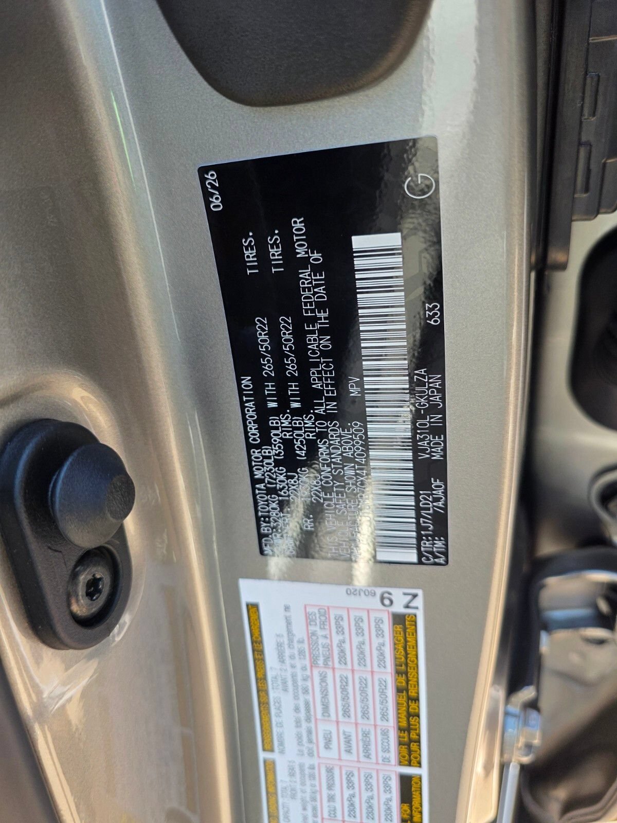 New 2026 Lexus LX 600 F Sport AWD/4WD image 24