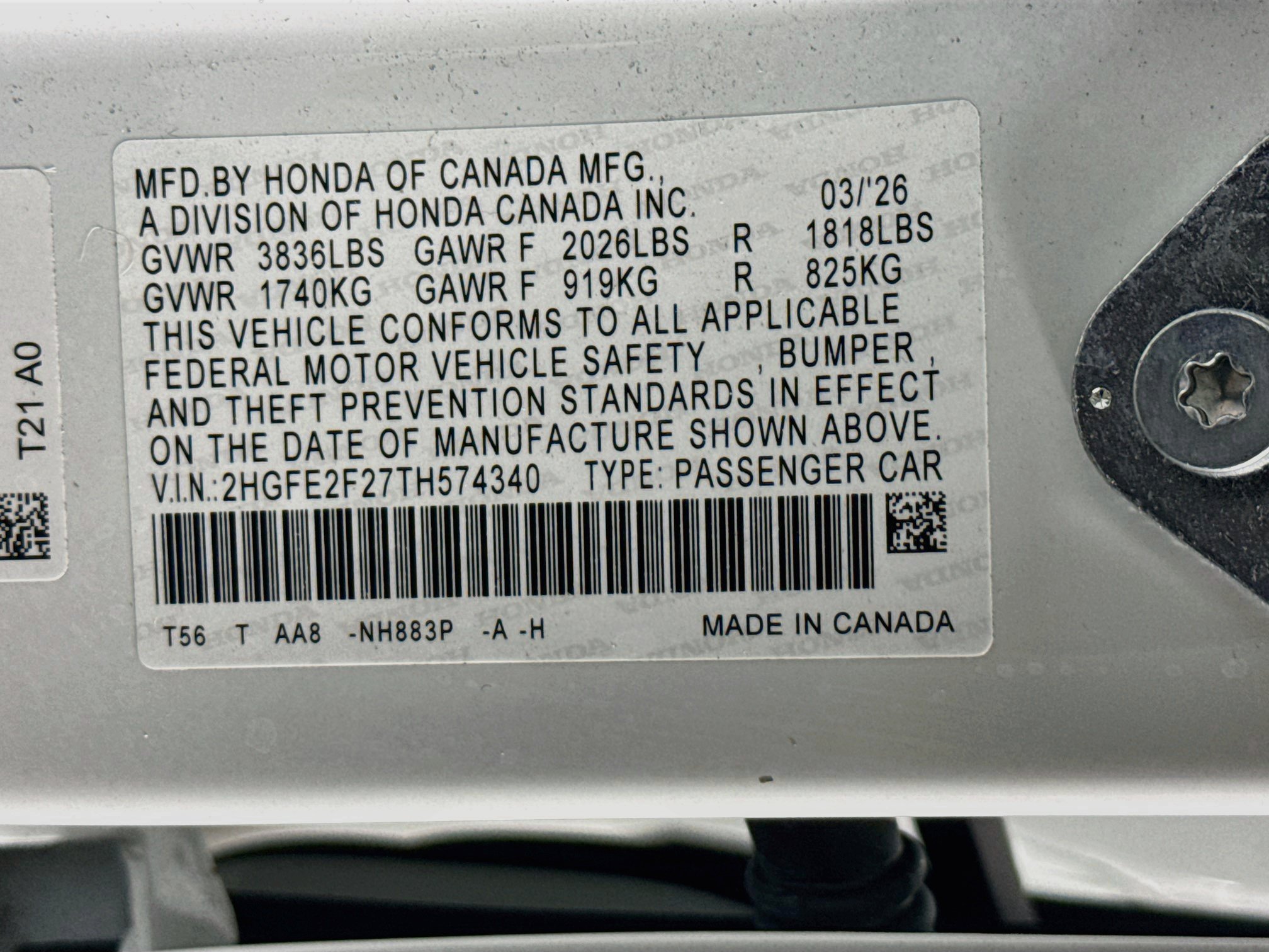 Certified 2026 Honda Civic LX image 36